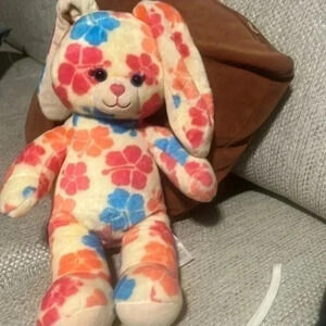 Build A Bear Hibiscus Bunny Rabbit Myrtle Beach Floral Plush Stuffed Animal